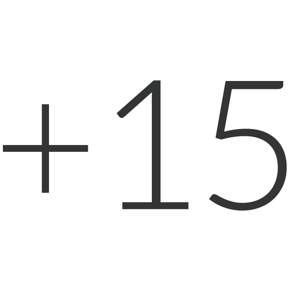 Plus 15 Icon Final Black